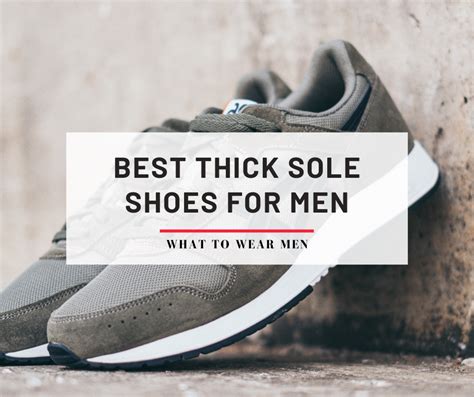 men's thick soled sneakers.